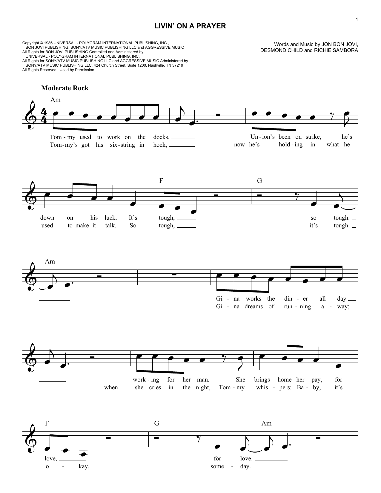 Produktbild zu: Livin' On A Prayer