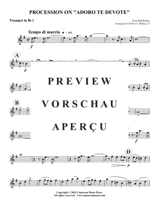 gallery: Procession on "Adoe te Devote , , (Blechbläser-Quintett)"