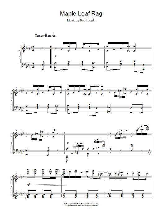 Product picture to: Maple Leaf Rag