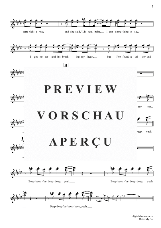 gallery: Drive My Car, Beatles, The, Tenor-Sax