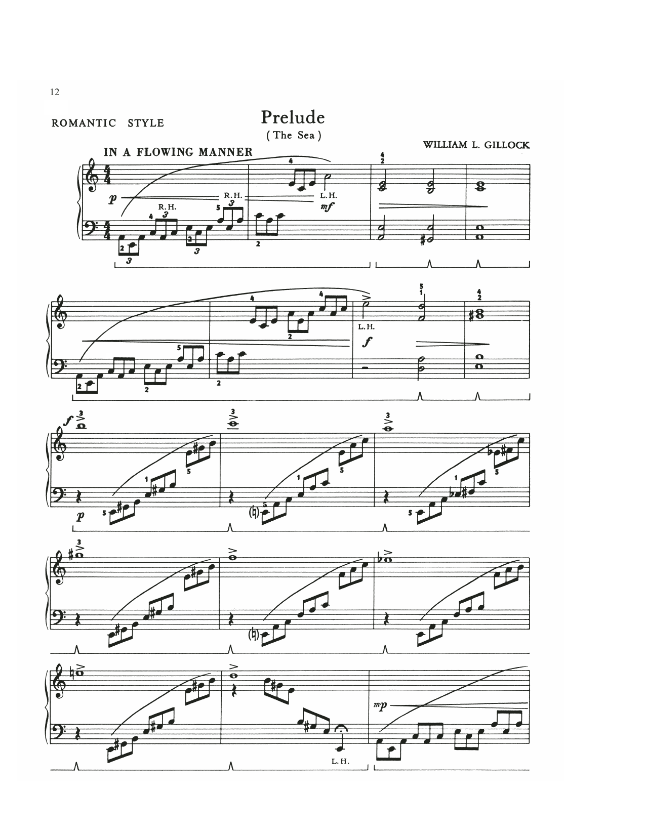 Produktgalerie: Seite 1 von 1 Prelude (The Sea), William Gillock, Klavier