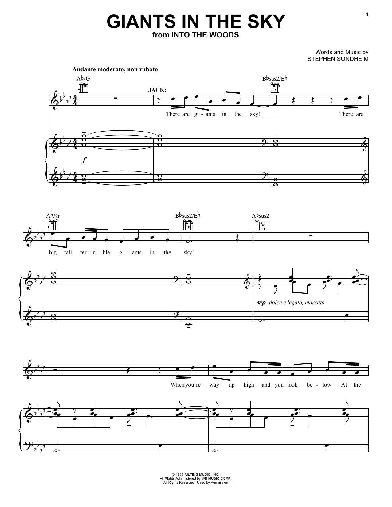Produktbild zu: Giants In The Sky (from Into The Woods)