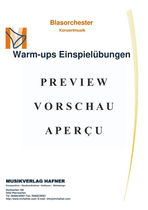 Product gallery: Page 4 of 11 Warm-ups Einspielübungen, , (large wind orchestra)