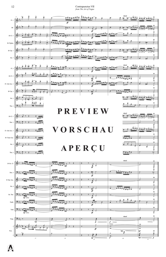 Produktgalerie: Seite 15 von 15 Contrapunctus 7 aus Kunst der Fuge , , (Concert Band)