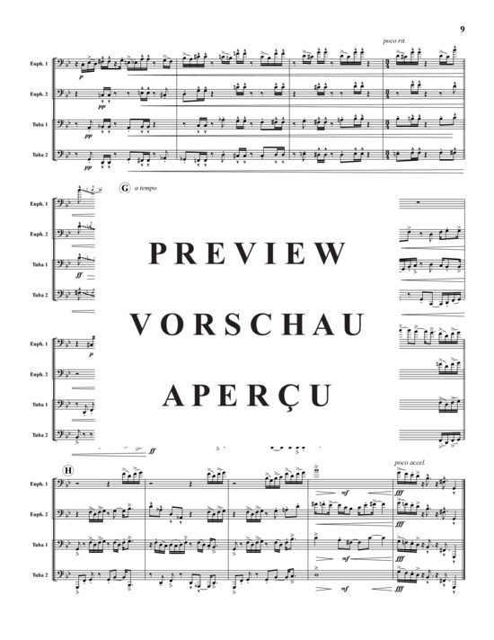 Product gallery: Page 10 of 21 Funk 3 Sätze , , (Tuba Quartet: 2x Baritone, 2xTuba)