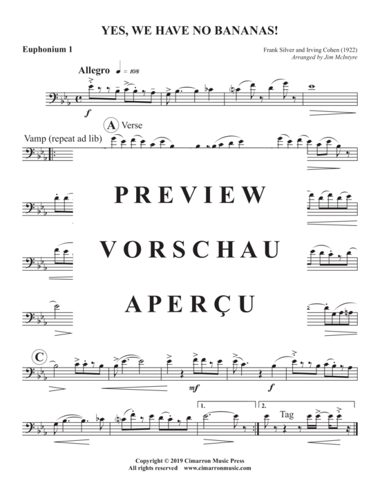 Product gallery: Page 5 of 10 Yes, We Have No Bananas! , , (Tuba Quartett EETT)