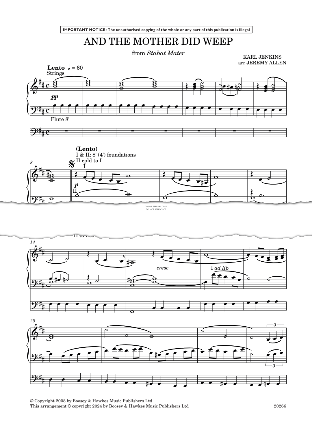 And the mother did weep from stabat mater sheet music by karl