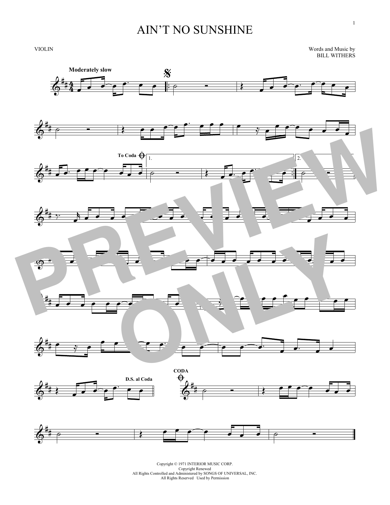 Product gallery: Page 1 of 1 Ain't No Sunshine, Bill Withers