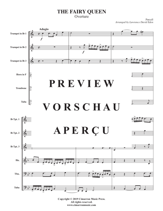 Product gallery: Page 3 of 16 Fairy Queen, The , , (Brass Sextet)