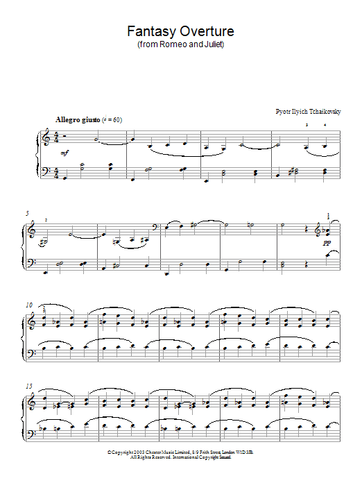 Product gallery: Page 1 of 1 Fantasy Overture (from Romeo And Juliet), Pyotr Il'yich Tchaikovsky