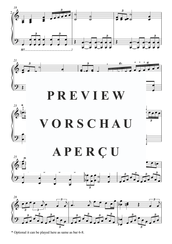 Produktgalerie: Seite 3 von 4 Star Wars - Main Theme, Inagawa, Akiko, Klavier Solo - Advanced in C