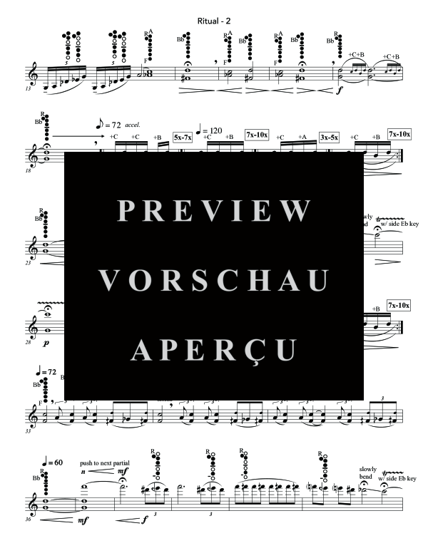 Product gallery: Page 7 of 10 Ritual, , (Klarinette Solo)