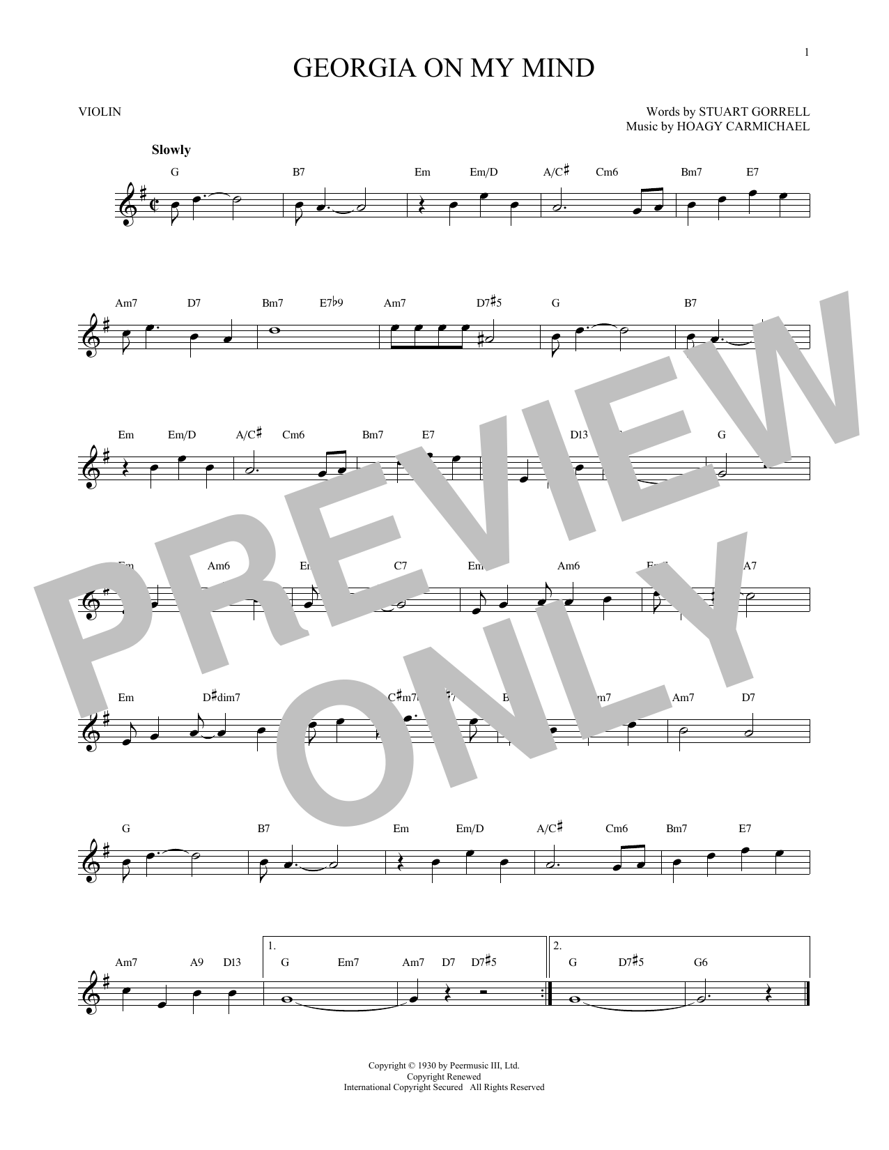 Product gallery: Page 1 of 1 Georgia On My Mind, Hoagy Carmichael