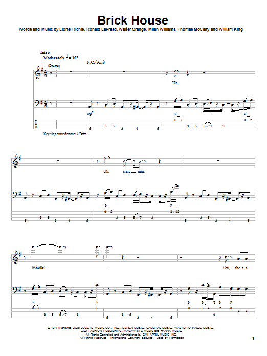 Product gallery: Page 1 of 1 Brick House, The Commodores