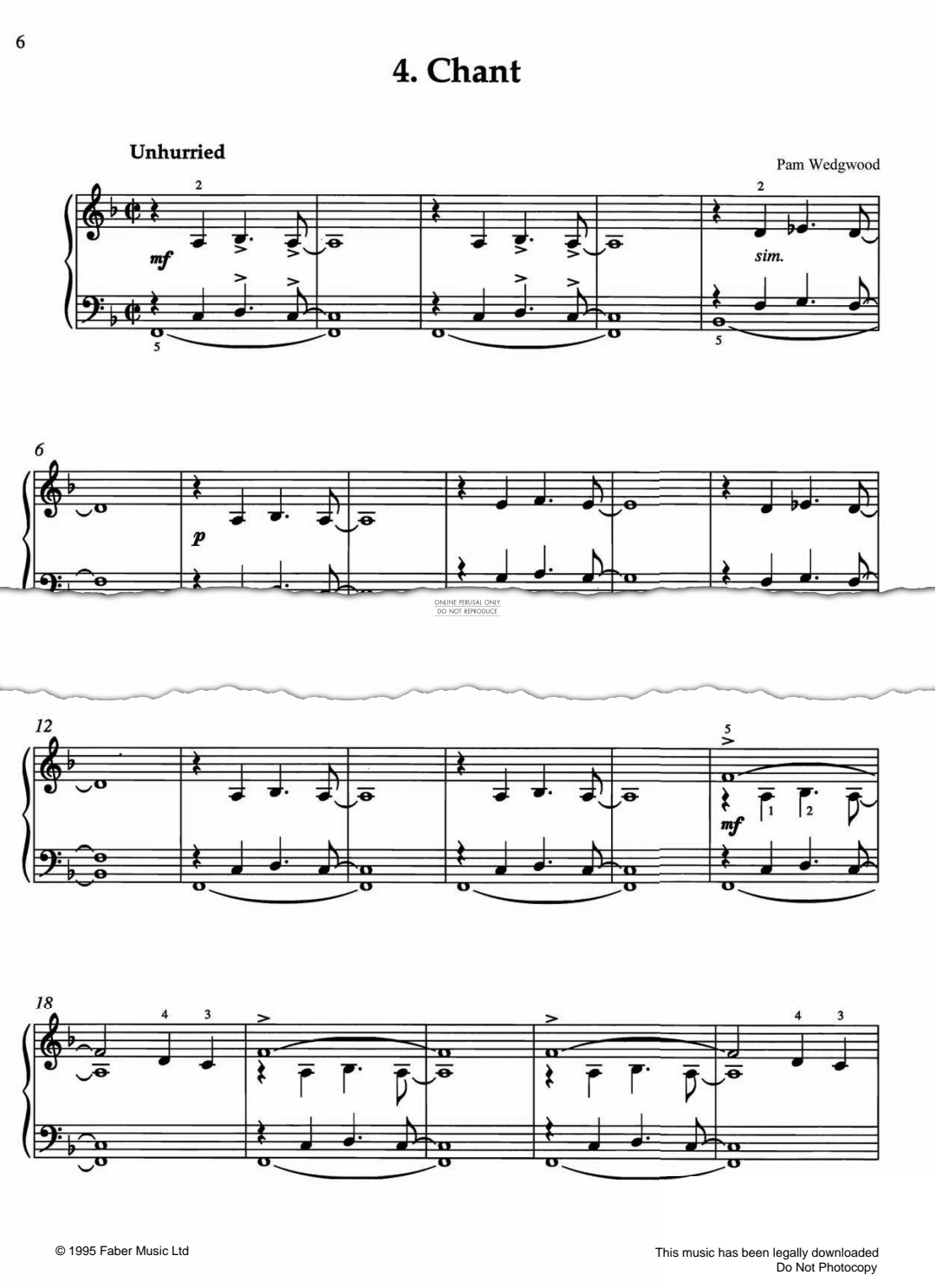Produktgalerie: Seite 1 von 1 Chant, Pam Wedgwood, Klavier