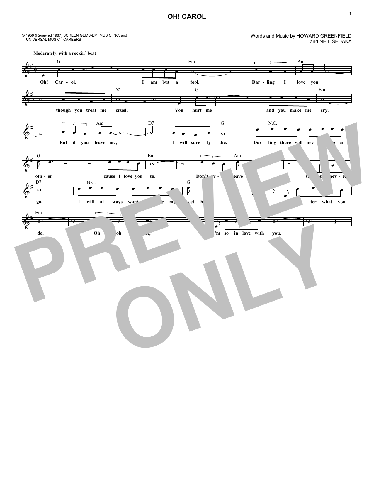 Produktbild zu: Oh! Carol