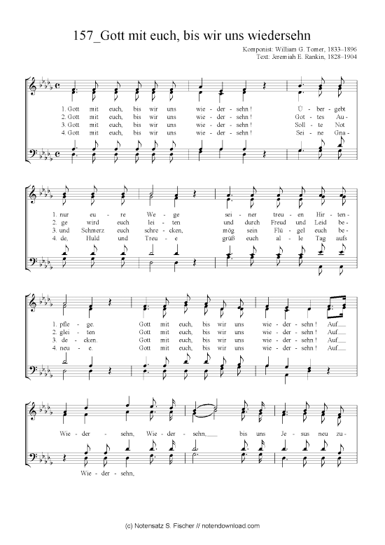 Product picture to: Gott mit euch, bis wir uns wiedersehn unbekannter Verfasser