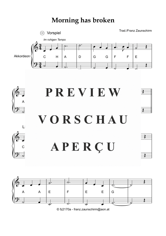 Product gallery: Page 2 of 3 Morning has broken, , (accordion)