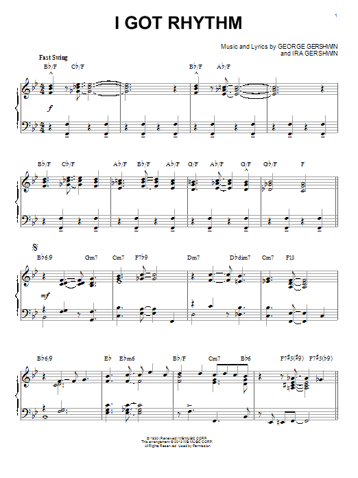 Produktbild zu: I Got Rhythm [Jazz version] (arr. Brent Edstrom)