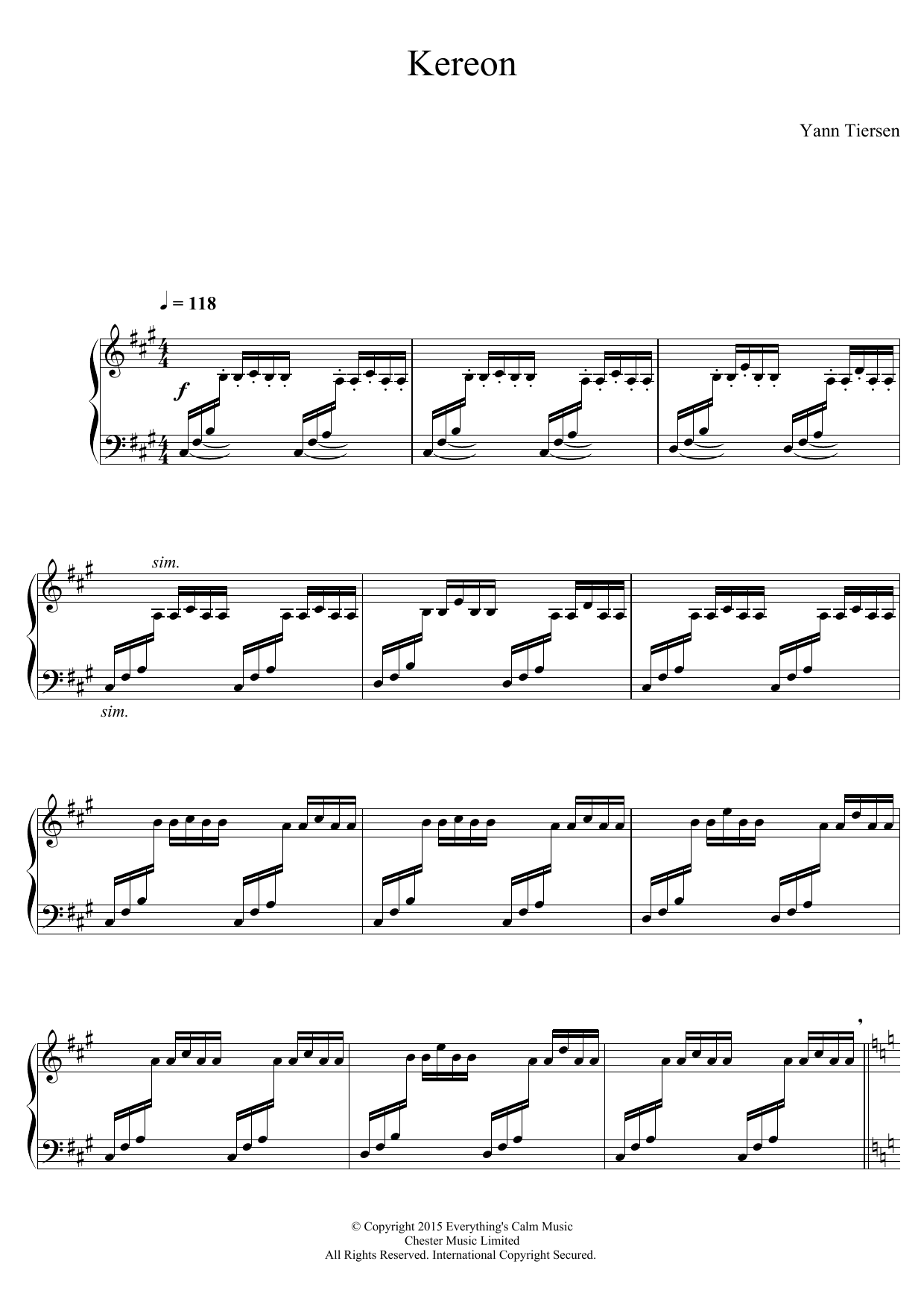 Product gallery: Page 1 of 1 Kereon, Yann Tiersen
