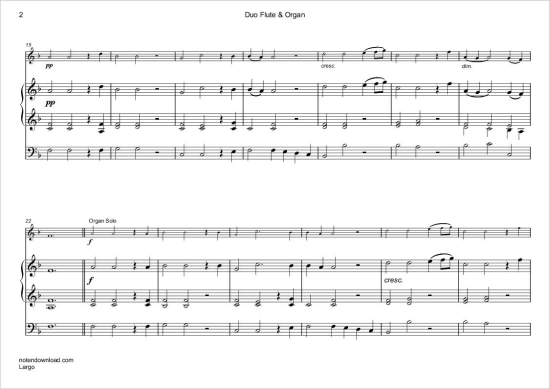 Product gallery: Page 3 of 5 Largo (Rinaldo: Arie der Almirena) , ,  (flute/soprano recorder + organ)