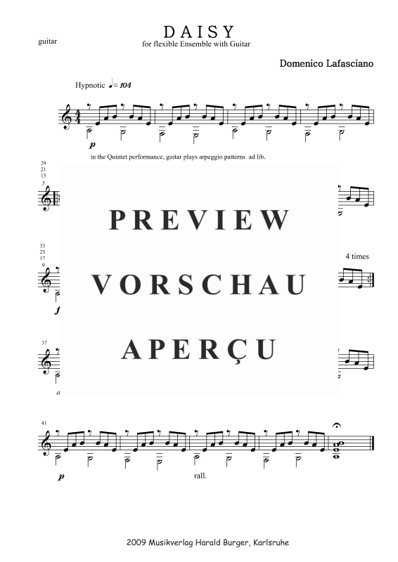 Product gallery: Page 2 of 7 Daisy (Einzelstimmen), , Mixed ensemble for flexible instrumentation with guitar