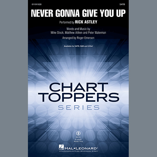 cover: Never Gonna Give You Up (arr. Roger Emerson), Rick Astley, Chor
