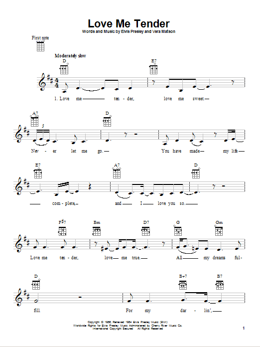 Product gallery: Page 1 of 1 Love Me Tender, Elvis Presley