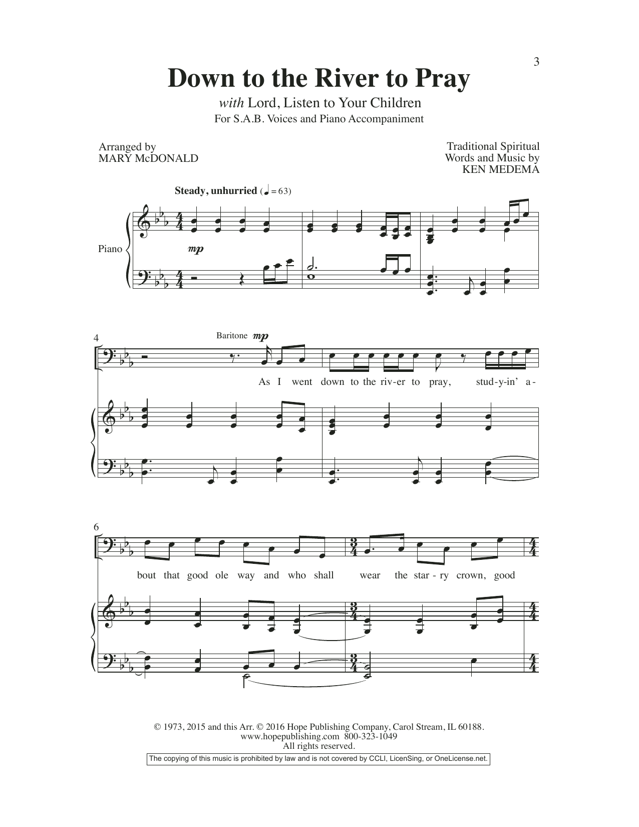 Produktbild zu: Down to the River to Pray