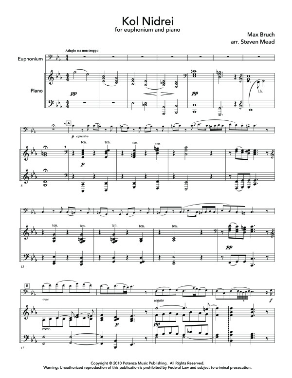 gallery: Kol Nidrei, , (Euphonium und Klavier)