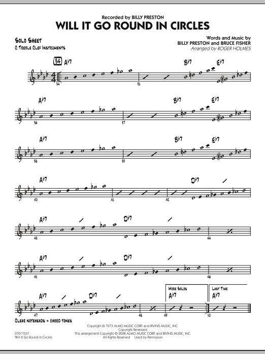 Produktgalerie: Seite 1 von 1 Will It Go Round in Circles? - C Solo Sheet, 