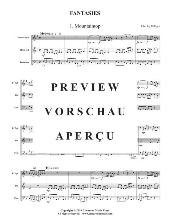 Produktgalerie: Seite 3 von 20 Fantasies , , (Blechbläser Trio)