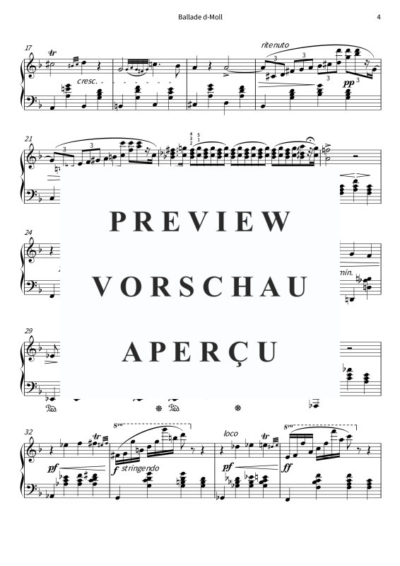 Produktgalerie: Seite 6 von 11 Ballade D-Moll - aus Soirées musicales op. 6 Nr. 4, , Klavier Solo