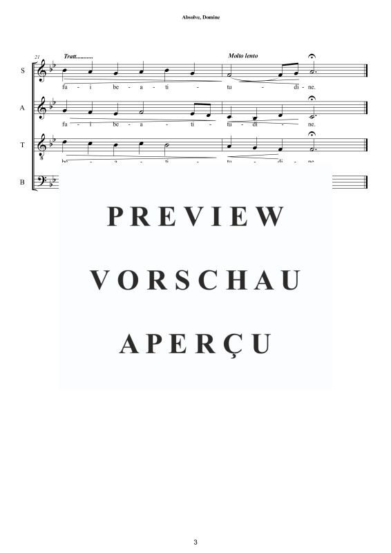Product gallery: Page 4 of 8 Absolve, Domine - Tractus, , Mixed Choir A Cappella