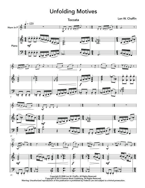 Produktgalerie: Seite 1 von 11 Unfolding Motives, , (Horn in F und Klavier)