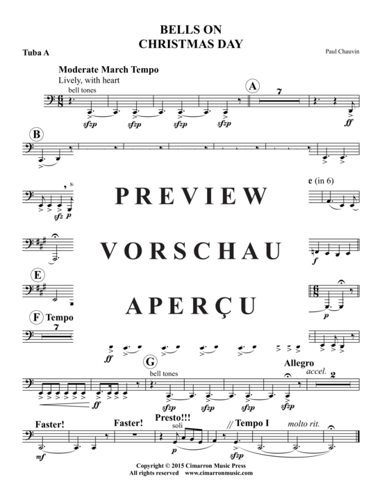 Produktgalerie: Seite 11 von 16 Bells on Christmas Day , , (Doppel Blechbläserquintett)