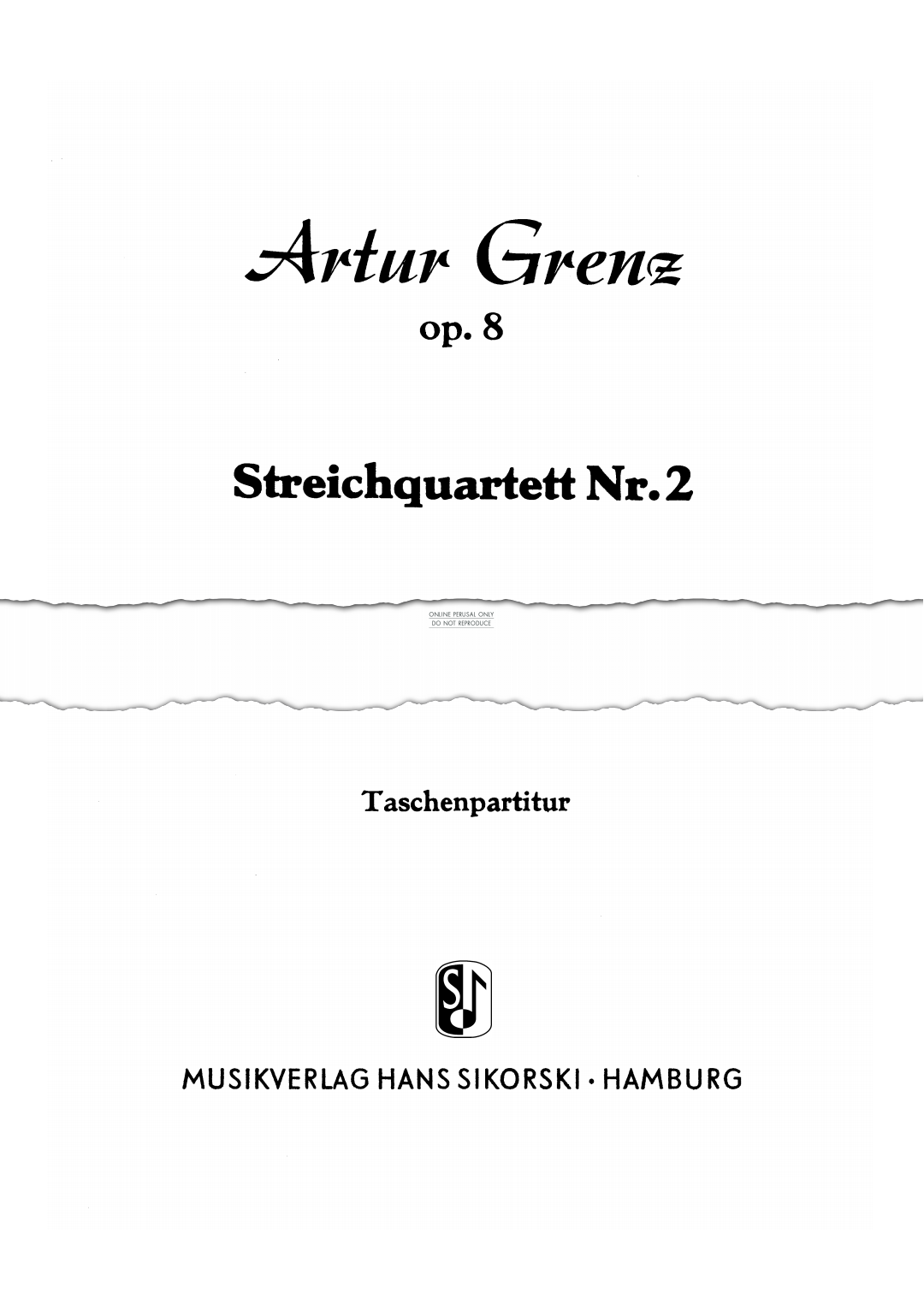 Produktbild zu: String Quartet No. 2
