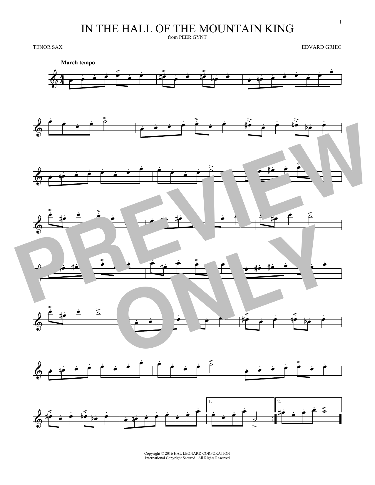 Product gallery: Page 1 of 1 In The Hall Of The Mountain King, Edvard Grieg