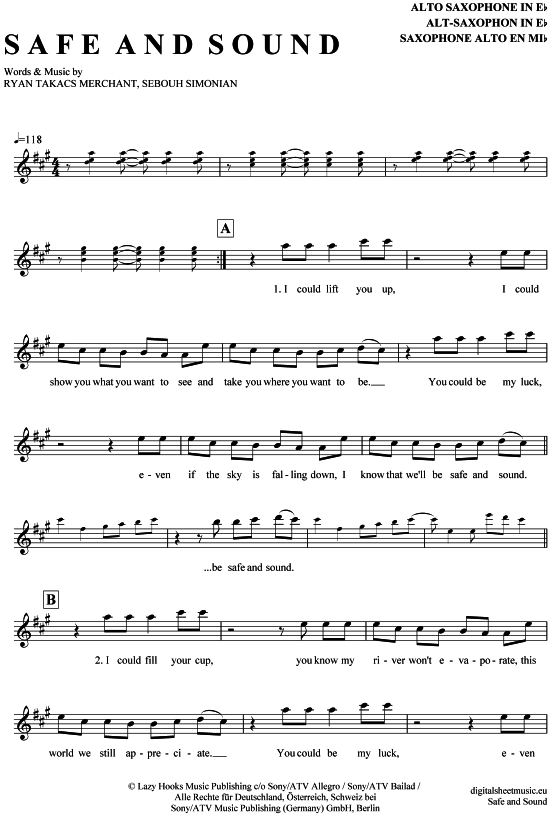 Product picture to: Safe and sound Capital Cities