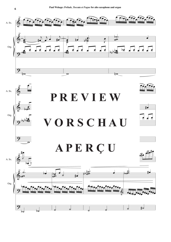 Product gallery: Page 7 of 21 Prelude, Toccata and Fugue , , (alto saxophone + organ)