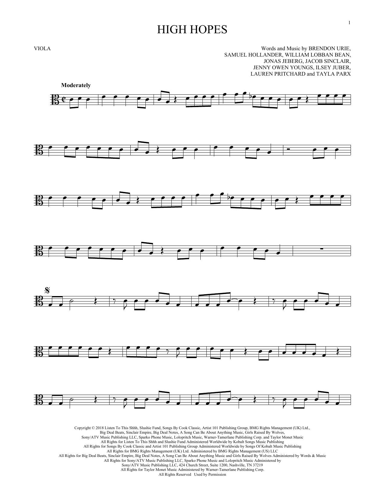 Product gallery: Page 1 of 1 High Hopes, Panic! At The Disco