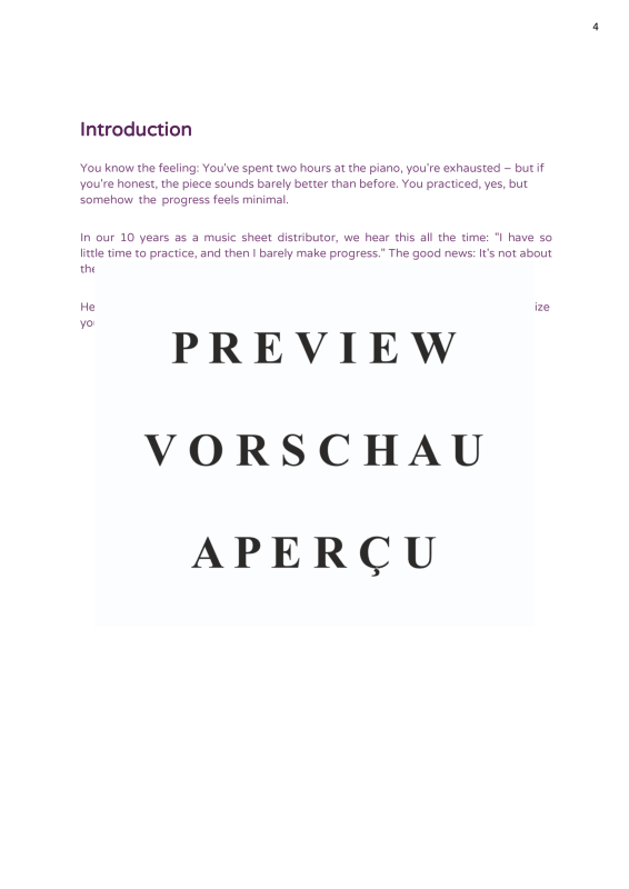 Produktgalerie: Seite 6 von 11 Practice Effectively - 7 Strategies to Achieve More in Less Time, , Piano and all instruments