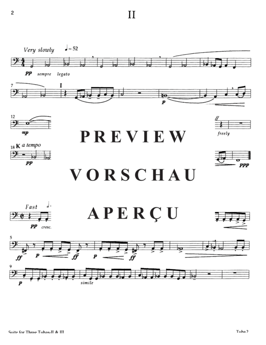 Produktgalerie: Seite 20 von 21 Suite for Three Tubas , , (Tuba Trio)