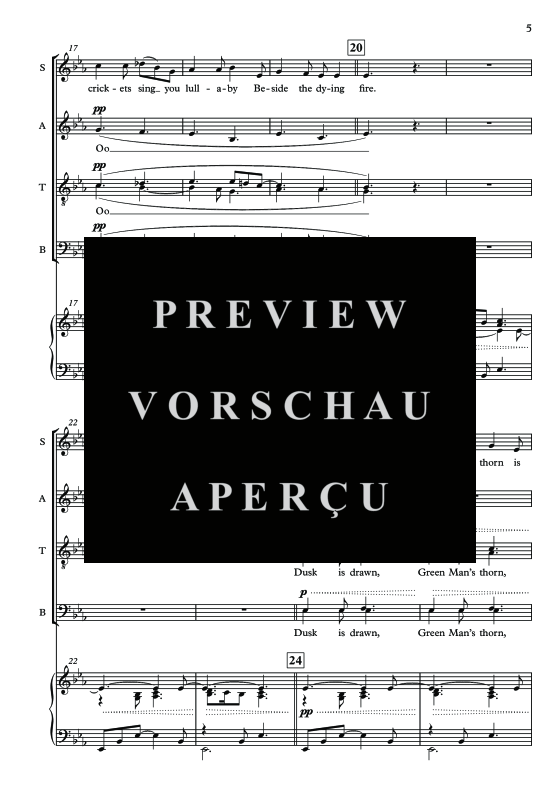 Produktgalerie: Seite 6 von 11 The Gartan Mother's Lullaby, , Gemischter Chor und Klavier/Harfe