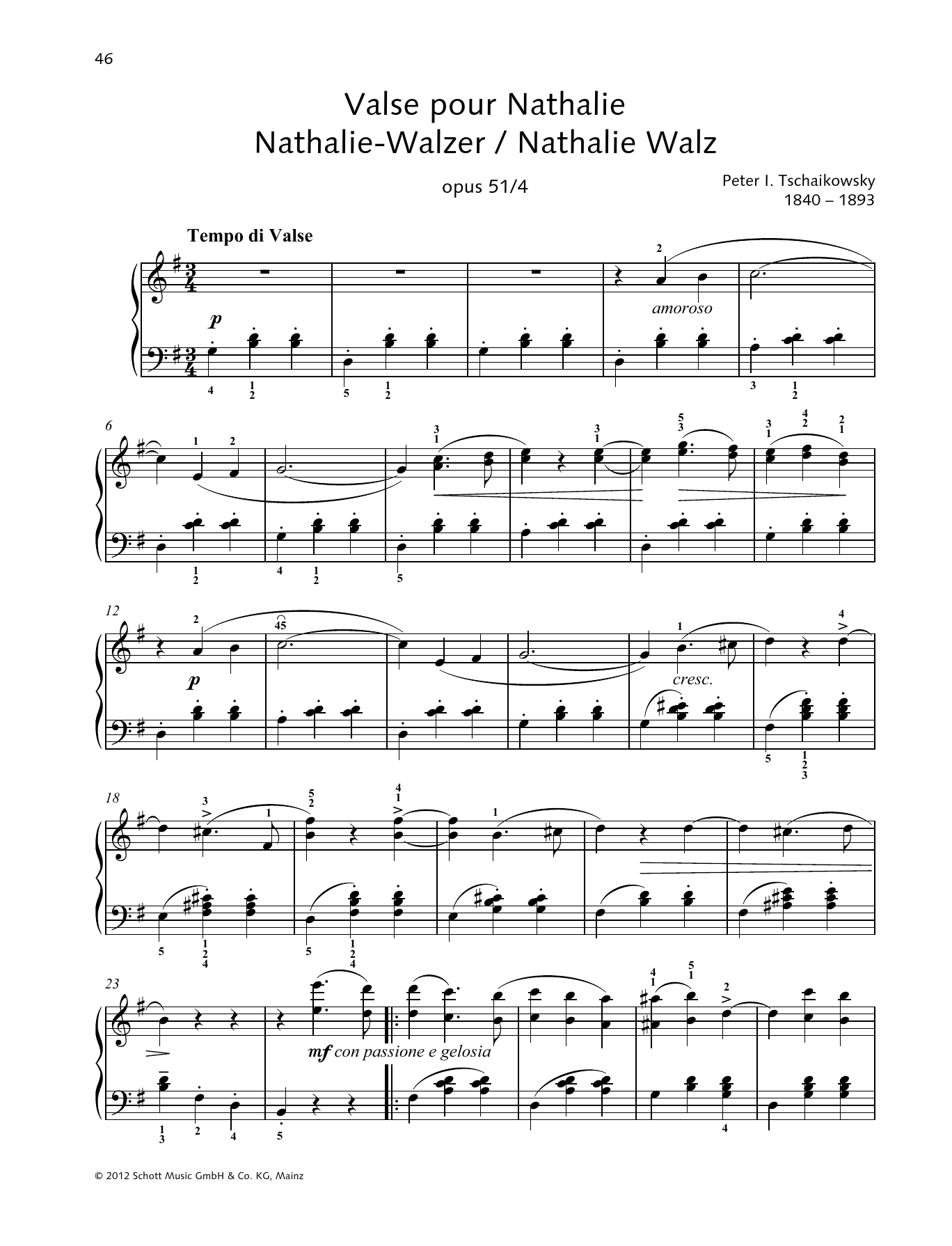 Product gallery: Page 1 of 1 Nathalie Waltz, Pyotr Il'yich Tchaikovsky