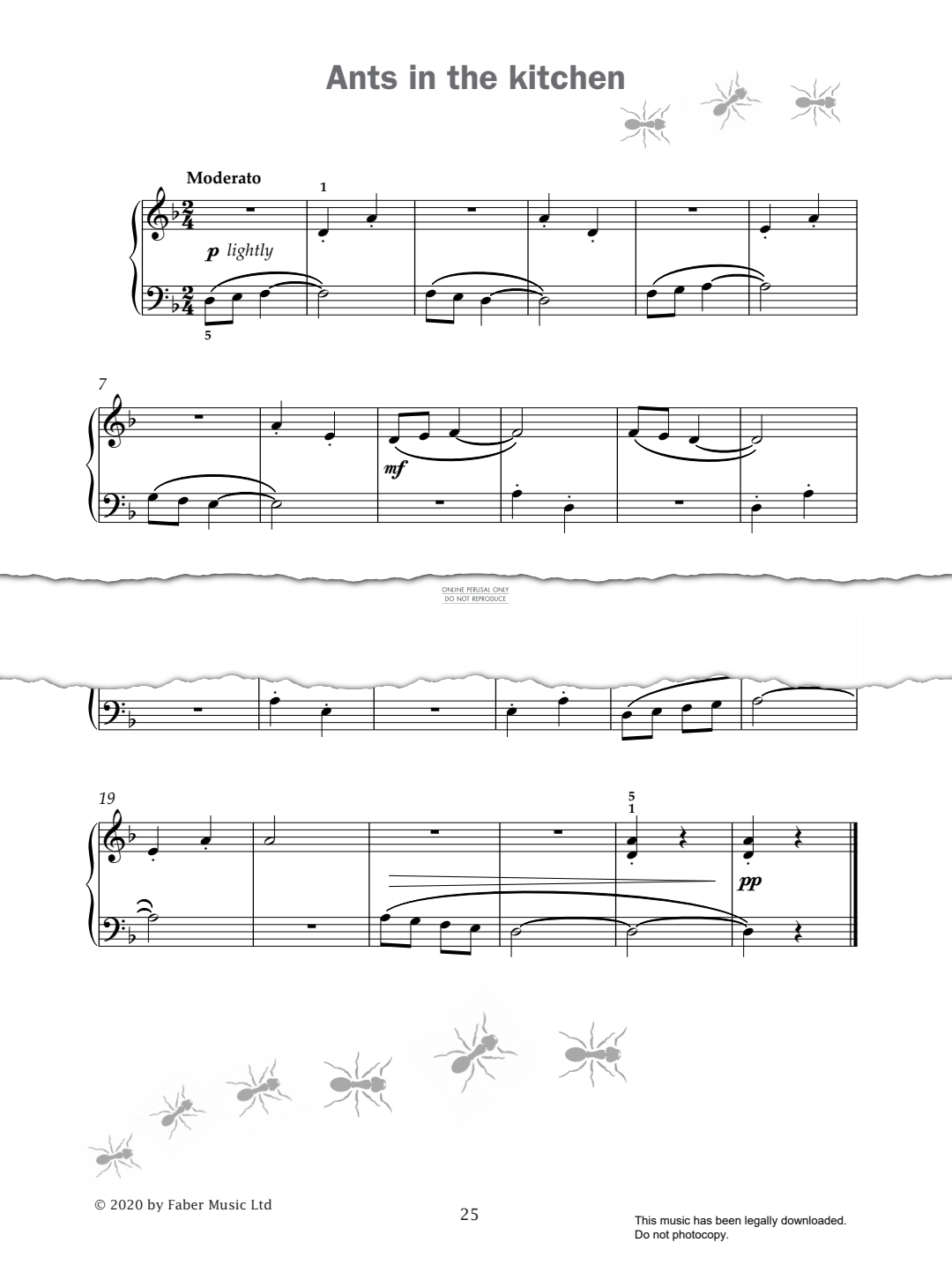 Produktgalerie: Seite 1 von 1 Ants In The Kitchen (from 'Improve Your Sight-Reading! A Piece a Week Piano Initial'), Paul Harris, Klavier