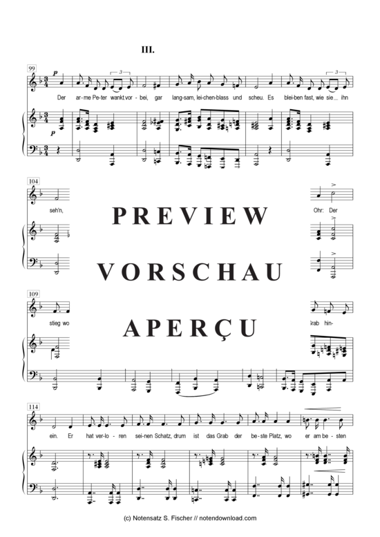 Product gallery: Page 7 of 8 Der arme Peter  , , Piano and Voice