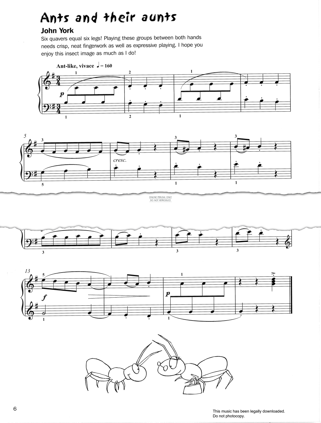 Produktgalerie: Seite 1 von 1 Ants And Their Aunts, John York, Klavier