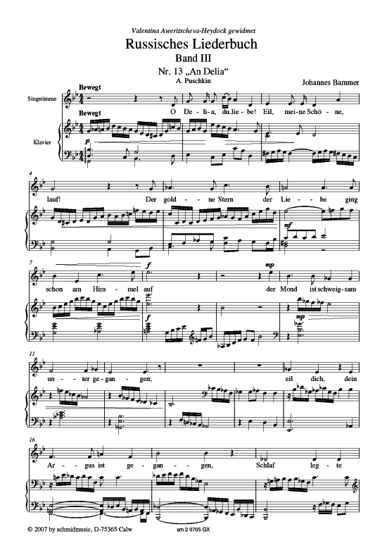 Product picture to: Russisches Liederbuch Band III Johannes Bammer (Hrsgb.) 6 Lieder