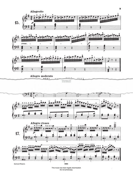 Produktgalerie: Seite 1 von 1 Study (Op. 821, No.17), Carl Czerny, Klavier
